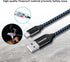 iSeekerKit Short Micro USB Cable 1Ft Nylon Braided Fast USB Charging Cord Compatible for External Battery Charger, Samsung, HTC, LG, Android and M...