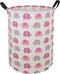 19.7 Laundry Hamper Toys Box Storage Bins Canvas Waterproof Collapsible Clothes Organizer Basket with Handle Freestanding Large Cute Light Weight ...