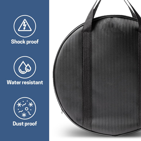 14 Inch Jumper Cable Bag,Tools Cable Bag, Cable Storage Organizer With Exterior Pocket For EV Charging Cables for Electric Vehicles,Extension Cabl...