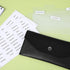 Cash Envelope Wallet Black PU leather budget cash envelopes divider wallet label sticker budget envelopes set suitable for budget planners and cas...
