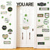 Bulletin Board Decoration Plant Farmhouse Welcome Bulletin Board Decor Set Postive Inspirational Motivational Cutouts Posters Kit Classroom School...