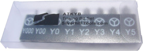 Silverhill Tools ATKYB Triwing Bit Set, 8 bits, Sizes Y000 - Y5...