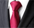 Black Tie Men Women Solid Satin Tie-Burgundy...