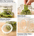 ComSaf Airtight Glass Canister Set of 3 with Lids 34oz Food Storage Jar Square - Storage Container with Clear Preserving Seal Wire Clip Fastening ...