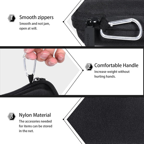 co2CREA Hard Case Compatible with Digital Camera, VAHOIALD/IWEUKJLO/CAMKORY/BEVLXNIV/PRISIA/Sevenat Kids Video Camera, Black...