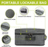 Large Storage Bag with Combination Lock, Money Organizer & Travel Medicine Lock Bag, Scent Resistent Containers Carbon Lined Great Gifts for Women...