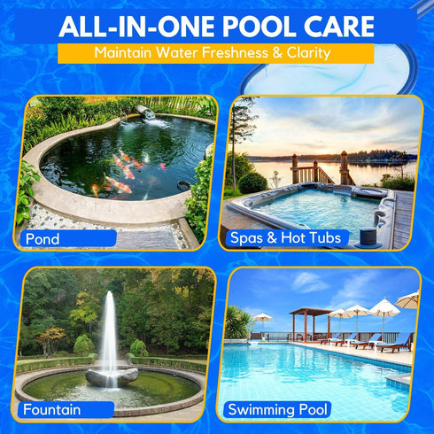 Flexzion Swimming Pool Net Replacement - Fine Mesh Pool Skimmer Net, Durable Plastic Pond Net Skimmer, Leaf Skimmer Net for Pool Cleaning, Spa, or...