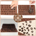 Silicone Letter Mold and Number Chocolate Molds with Happy Birthday Cake Decorations Symbols 2pcs...