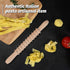 Beech Wood 14mm Pappardelle Pasta Cutter Noodle Lattice Roller Docker Dough Cutter Wooden Rolling Pin Spaghetti Pasta Maker Beechwood Noodle Cutte...