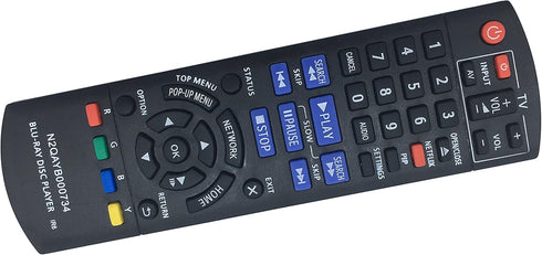 N2QAYB000734 Replaced Remote fit for Panasonic Blu-Ray Disc Player DMP-BD77 DMP-BD87 DMP-BD871 DMP-BD875 DMP-DB87P-K DMP-BD87-K DMP-BDT87 DMP-DBS1...