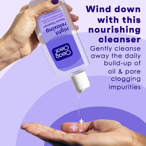 Clean & Clear Night Relaxing Deep Cleaning Face Wash, 8 Fluid Ounce...