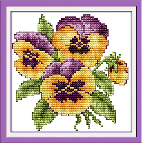 ITSTITCH Stamped Cross Stitch Kits for Adults,Full Range of Easy Embroidery 11CT 3 Strands Crossstitching Kits Preprinted Pattern Design,for Home ...