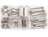 LBY 120pcs Chicago Screws Binding Screw Posts,M5 x 10/15 /20/25 /30/35mm Book Screws,Binding Barrels and Screws Assortment Kit, for Leather Saddle...