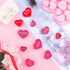Patelai 4 Pieces Conversation Heart Molds Mixed Size 40 Holes Valentine's Day Heart Shaped Silicone Molds Non Stick for Chocolate Fondant Jelly Pu...