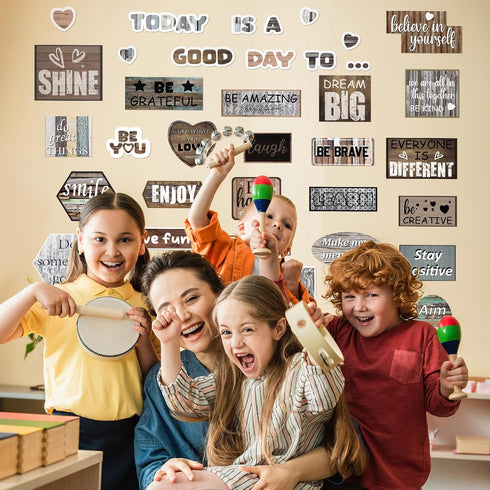 Ctosree 47 Pcs Classroom Bulletin Board Sets Today is a Good Day Inspiration Classroom Decor Positive Motivational Mini Bulletin Board Decorations...