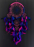 OMA Dream Catcher Traditional Tie Dye Colors Pink, Blue & Purple Feathers - 8.5" Diameter & 30" Long - (Tie Dye - Purple - Large)...