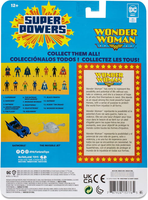 McFarlane Toys - DC Super Powers Wonder Woman 4in Action Figure...