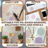 500 Sheets Transparent Sticky Notes Translucent Sticky Notes Clear Sticky Notes Pastel Round Transparent Sticky Tabs See Through Memo Pads for Bib...