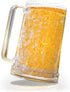 Double Walled Beer Mug For Freezer, Clear Plastic Beer Mug Frozen Cup 16 oz with Handle...