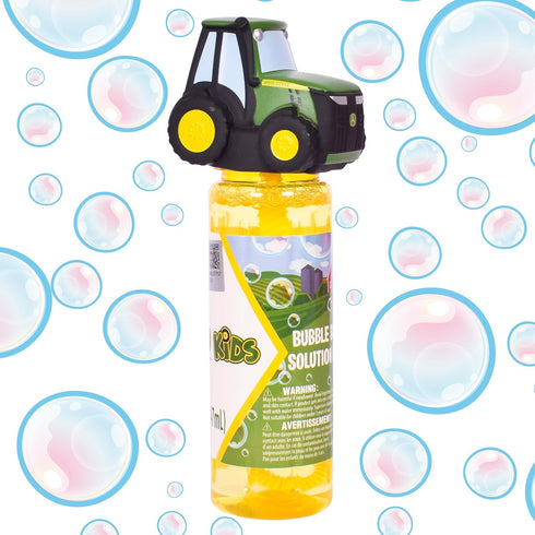 John Deere Tractor 5oz Bubble Bottle, Outdoor Toys for Toddlers Age 3-5, Perfect as a Gift for Party Favors Birthdays and Holiday, Non Toxic Bubbl...