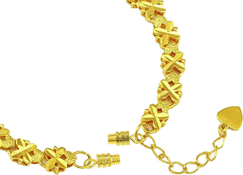 Clasps - 100 Pieces 4 x 15 mm - Barrel Screw Type Clasp - Perfect for Jewerly Making - with Kare & Kind® Retail Packaging (Gold)...