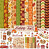 Whaline 24Pcs Fall Pattern Paper with Stickers 12 Design Double-Sided Autumn Scrapbook Specialty Paper Fall Leaves Craft Paper Folded Flat for DIY...