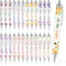 Christian Bible Ballpoint Pens: 24 pcs Inspirational Religious Quotes Notebook Flower Supplies for Teacher Nurse Women as Gift School Office Pen S...