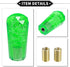 Gear Shifter Knob Kit, 10cm Faux Crystal Stick Shifter Lever Knob Universal for Automatic and Manual Vehicles Durable Acrylic Green with 2 Adapter...