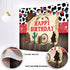 Mocsicka Western Cowboy Happy Birthday Backdrop Rustic Old West Rodeo Cowboy Background Red Bandana and Rustic Wood Kids Birthday Party Decoration...
