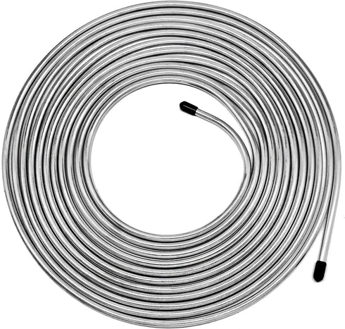 MuHize 3/16 Brake Line - 25 ft Zinc-Coated Professional Brake Tube(2024 New), Roll 25 Ft. of 3/16 Rustproof Steel Tubing, Corrosion Protection...