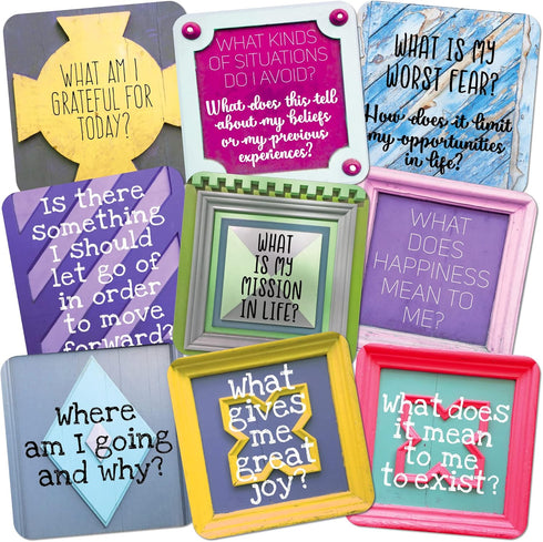 Empowering Questions Cards - 52 Self Care Cards for Mindfulness & Meditation, Writing, or Any Other Process You Choose - The Original Deck...