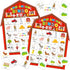 Liliful 35 Pcs Farm Party Bingo Game Farm Animals Game 24 Players Barnyard Birthday Bingo Cards Farm Barn Games for Kids Adults Family School Clas...