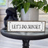 Beach Wood Signs (Medium - Wood And Metal, Let’s Do Sunset)...