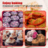 2PCS Thicken-12 Cup Silicone Muffin Pan - Cupcake Baking Pan Great for Making Muffin Cakes, Tart, Bread -Non - Stick Silicone Mold/Dishwasher - Mi...