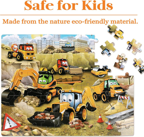 100 Piece puzzels for Kids Ages 4-8 8-10 3-5 jigsaws for Children Age 4 5 6 7 8 Jigsaw Puzzles for Children Kids Tollder Boys Grils Puzzle Constru...