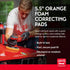 Griot's Garage Orange Foam Correcting Pads for Car Polishing and Detailing, Removes Light to Moderate Paint Defects, Durable, Machine-Washable, 10...