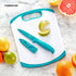 Farberware 2-Piece Paring Knife and Cutting Board Set, 3.5-Inch Paring Knife with Resin Coating and Custom-Fit Blade Cover and Non-Slip Plastic Ch...