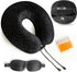 Aeris Memory Foam Travel Pillow for Airplanes - Best Airplane Neck Pillow for Long Flights - Plane Accessories Carry Bag to Save Space, Ear Plugs ...