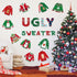 Christmas Cutouts Xmas Ugly Sweater Classroom Bulletin Board Decorations Merry Christmas Party Supplies for Toddler Kids Students Classroom Decors...