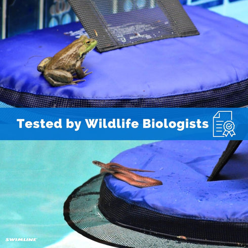 HYDROTOOLS BY SWIMLINE ORIGINAL 70200 FrogLog Animal Saving Escape Ramp For Pools & Spas | For All Small Animals Entering The Pool | Heavy Duty Ma...