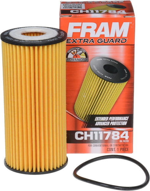FRAM Extra Guard CH11784, 10K Mile Change Automotive Replacement Interval Cartridge Engine Oil Filter for Select Vehicle Models...