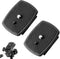2-Pack Universal 43x43mm Quick Release Plate Set for Velbon Tripods, Compatible with CX-444, CX-888, CX-460, DF-50 - Durable, Easy-to-Use Quick Re...