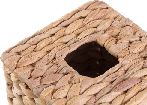 Vintiquewise Water Hyacinth Wicker Tissue Box Cover (Square)...