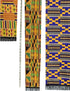 Decora Apparel African Clothes for Men Cotton Scarf, Graduation Stole, African Head Scarf Kente Fabric...