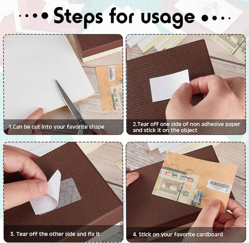 20 Pcs Double Sided Adhesive Sheets Double Sided Tape Sheets Clear Strong Sticky Tape Decorative Craft Tape Adhesive Paper Sheets for DIY Art Craf...