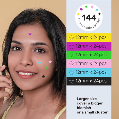 Star Pimple Patches - Hydrocolloid Acne Pimple Patches for Covering Zits and Blemishes, Cute Spot Stickers Skincare Acne Absorbing Cover Patch for...