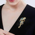 Ribbon Knot Brooches for Women - 2Pcs Premium Crystals Rhinestones Brooches with Silver Tone - Great for Wife,Sisters,Friends,Daily Wear or Dating...