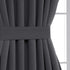 Deconovo Blackout Door Curtain – Thermal Insulated Blackout Window Cover for French & Front Doors with Adjustable Tieback, Room Darkening, Energy ...