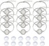 MIAO JIN 12 Pcs 20 mm Adjustable Round Cabochon Bezel Tray Blank Bangle Settings Kit for Crafting DIY Bracelets Making...