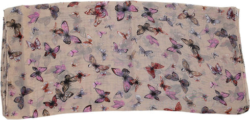 Ted & Jack - Graceful Butterflies Allover Print Scarf...